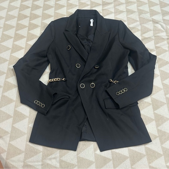 Tanya Taylor Michelle blazer jacket with chain - Picture 2 of 5